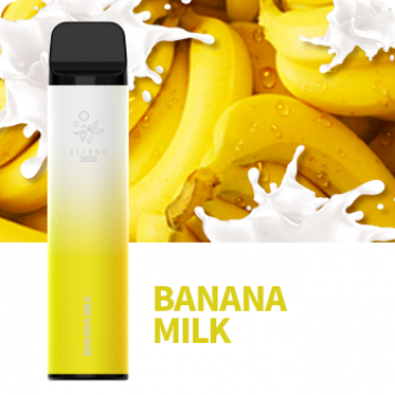 Электронная сигарета Эльф Бар 3600 затяжек Банановое Молоко (Elf Bar 3600 Banana Milk)