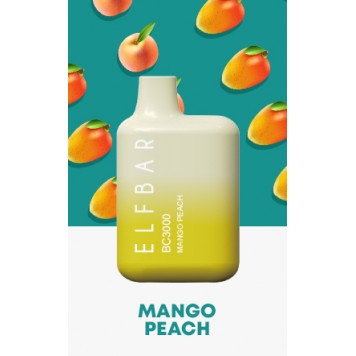 Электронная сигарета Эльф Бар 3000 затяжек Манго Персик (Elf Bar BC 3000 Mango Peach)